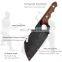 Forged Hammer Pattern Viking Stainless Steel Fillet set Cleaver Butcher Knife For Meat Chopping Rosewood Handle with beer knife