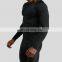 Men Tight Gym Long Sleeve Sport Shirts Custom Compression Bodybuilding Running Workout Tops 88polyester 12spandex