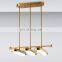 Classic Retro Brass Transparent Glass Pendant Light Home Hotel Exhibition Hall Decoration Lighting Chandeliers