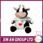 Custom rattle baby toy and doll stuffed animal plush cow