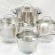 noble style nylon satin polished stainless steel milk pot with high arched lid induction bottom