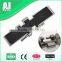 Non-slip rubber pad plastic slat conveyor chain