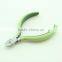 Green Silicone Handle Girls Dailylife Nail Care Nail Nipper