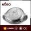 stainless steel flower surrounding grape metal serving tray