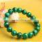 High quality natural stone bracelet malachite round beads bracelet jewelry