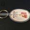 square Acrylic keychain/clear plastic printed keychain Chrismas custom printed acrylic charms