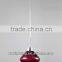 Red glass lighting fixture for indoor decoration
