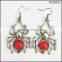 Wouderful Design Female Halloween Spider Drop Earrings