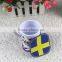 small order the national flag design soft pvc coaster
