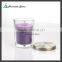 scented candle in jar with metal lid