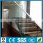 indoor attic prefabricated glass wood stairs