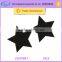 Cheap Price Self Adhesive Sexy Women Black Fabric Pasties Boobs Star Shape