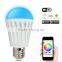 7W E26 E27 RGBW Multicolor WiFi LED Light Bulb