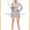 The new girls white zombie bride pirate Vampire Halloween Costume Cosplay makeup dance