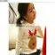 Hot sale baby girl cotton t-shirt, long sleeve children christmas printed kids t shirt clothes 2015