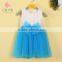 2015 hot selling latest korean kids lace sleeveless girl dress designs with big bowknot