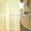 2016 new durable plastic rod linen stripes shower curtain