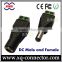 Wholesale green color male and female dc power connector