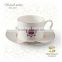 OEM fine china ceramic porcelain tea cups and saucers for wholesale