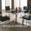 Z683 cushion stacking cheap modern dining chairs with chrome legs