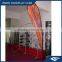 Angled flying beach flag pole banner