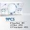Hot Sales!! 9pcs Bowl Set Opal Glassware Heat Resistant