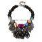 2015 European fashion resin stone big necklace,elegant crystal jewelry necklace suit