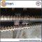 Conical twin screw and barrel for PVC pipe extruder