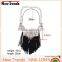 Hot sale alloy leather strap tassel necklace for women