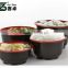 round plastic food grade microwave safe take away lunch box