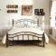 Antique Metal Platform Bed Queen Full Black and Brown