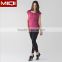 Customize Womens Wholesale Fitness Apparel Sleeveless Stretch Fabric Running T-shirt Guangzhou Miqi
