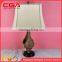 Ployresin white and black table lamp