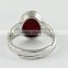 Charming !! Bezel Setting Red Onyx 925 Sterling Silver Ring, Indian Silver Jewelry Supplier, Exporter and Wholesaler