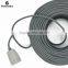 Gray Cloth Covered Wire - Round Parallel Lamp Cord, Vintage Style Fabric Wire