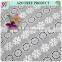 Fashion embroidered cotton fabric/new design cotton embroidery lace fabric for lady dress