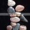 Polished river stone pebbles