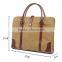 Custom vintage messager 14'' laptop men genuine leather bag