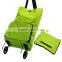 Portable folding shopping cart/shopping trolley with removable bag/shopping trolley bag with wheels