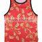 Fashion Custom Printing Wholesale Cotton Gym men Tank Tops Singlet