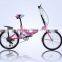 20-inch high-carbon steel folding bike gear shift bike woman