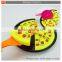 Colorful pretent toy tableware kitchen fast food toy set for kids