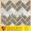low price factory supply herringbone marble mosaic