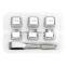 6 Stainless Steel Whiskey Chilling Reusable Ice Cubes for Whiskey Wine