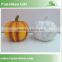 Pumpkin shaped harvest kitchen ceramic suagr jar