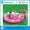 outdoor red round pvc inflatable animal Dolphin swimming pool for kids, ASTM/EN71 factory customised water float pool