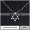 2016 the newest white zircon jewelry, fashion cross shape key pendant jewelry