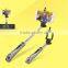 Golden bluetooth selfie stick set with ultrasonic camera control