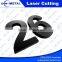 high precision cnc laser cutting metal number letter logo