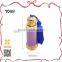 7ml elegant screw on cap electroplating golden empty oil bottle